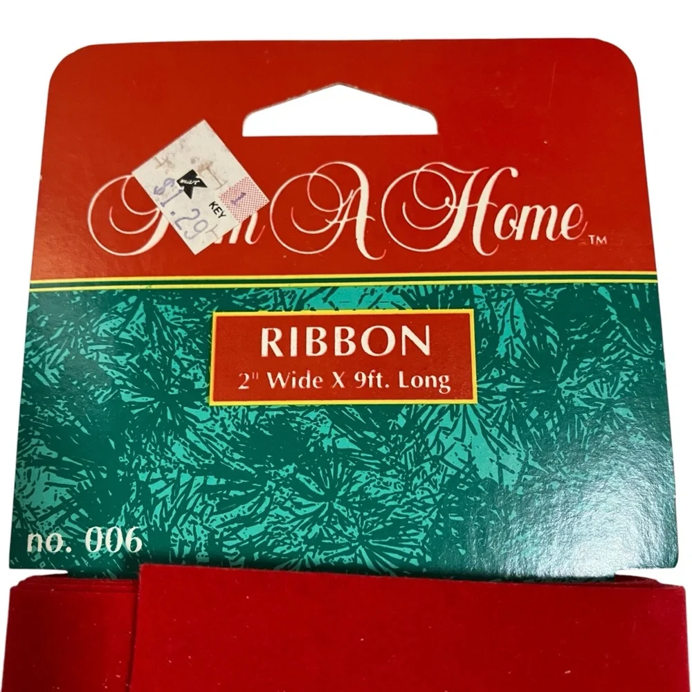 NEW Vintage Trim A Home Red Christmas Ribbon 2